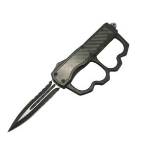9inch TACTICAL TRENCH KNUCKLE OTF KNIFE,schlagring